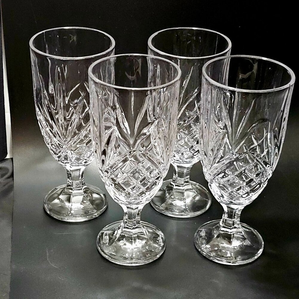 4 Godinger Dublin Ice Tea Glasses 7.75" Shannon fine crystal heritage home bar - Picture 2 of 6